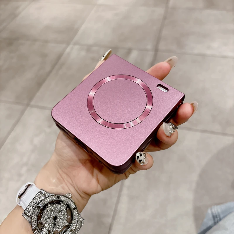 Фото Ультратонкий чехол для телефона с металлической краской для Honor Magic V, противоударный чехол с магнитной беспроводной зарядкой и защитой от отпечатков пальцев, твердый корпус №5