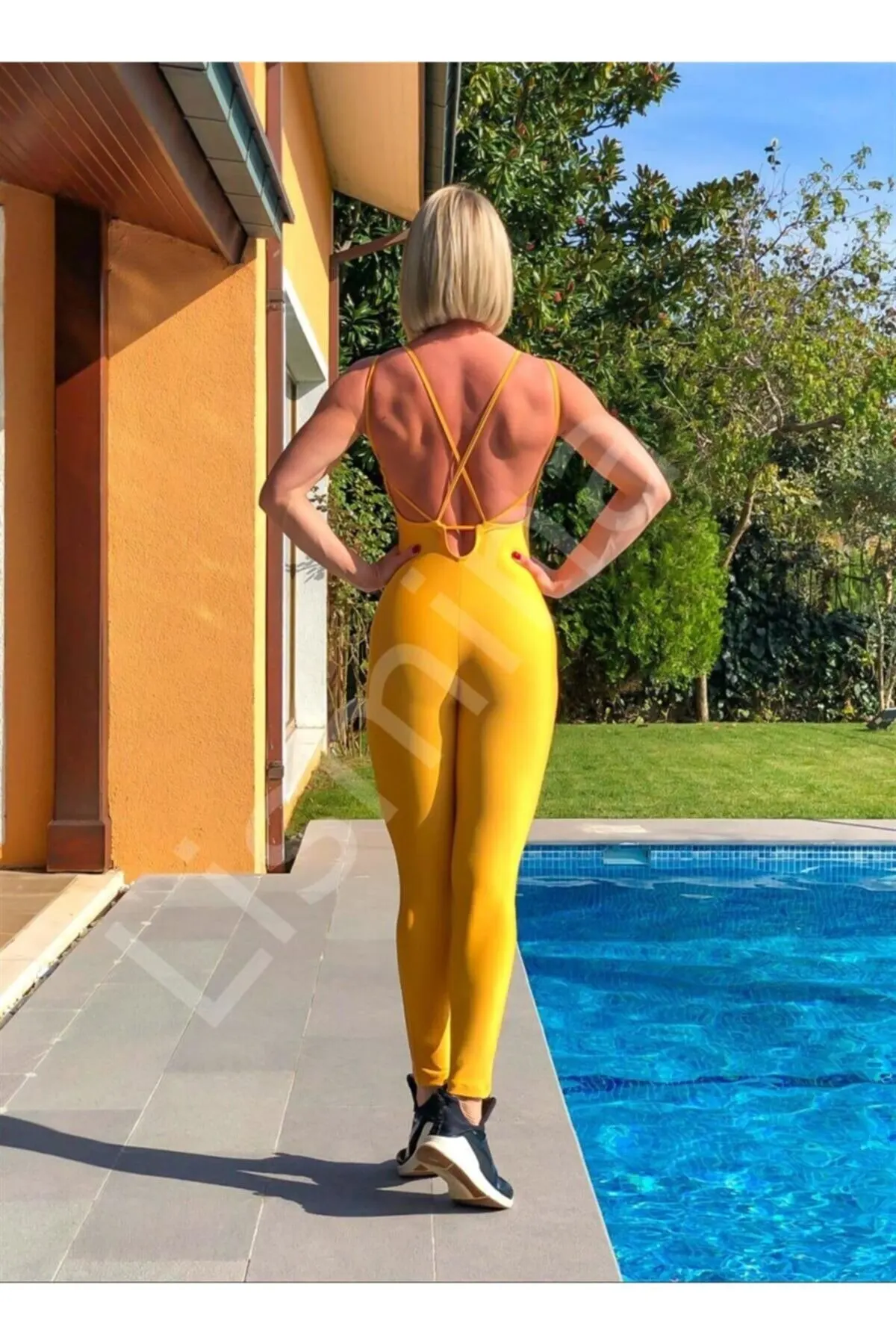 

Women's Overalls Yellow Jumpsuit Style Hot Casual Sleeveless Loose Baggy Trousers Jumpsuit Pants Romper Jumpsuit Jumpsuit Pants Romper Jumpsuit