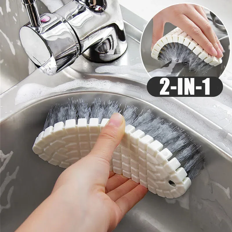 

Household Washing Brush Kitchen Bathroom Creative Bendable Plastic Cleaning Brush Clean Sink Bathtub Laundry Brush Cleaning Tool