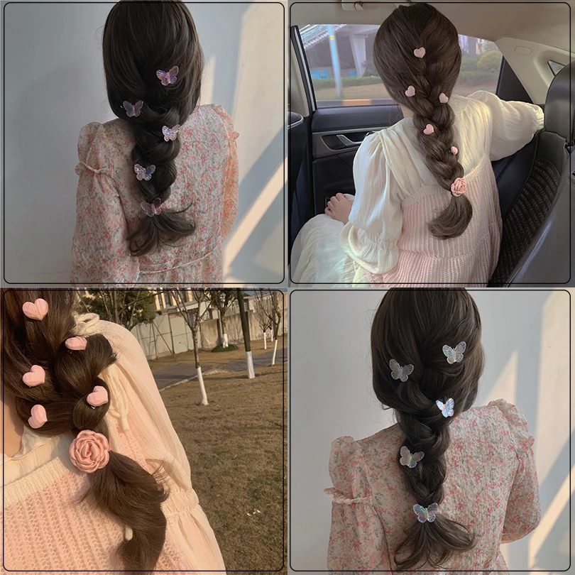 5 шт. заколки для волос в форме сердца девочек |