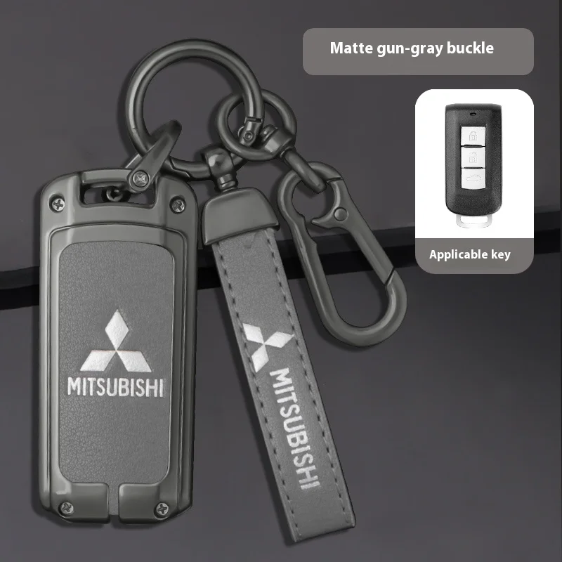 Автомобильный чехол для ключей из цинкового сплава, металлический корпус для ключей для Mitsubishi Outlander Pajero L200 Triton Colt Lancer EX Evolution X Ralliart Asx