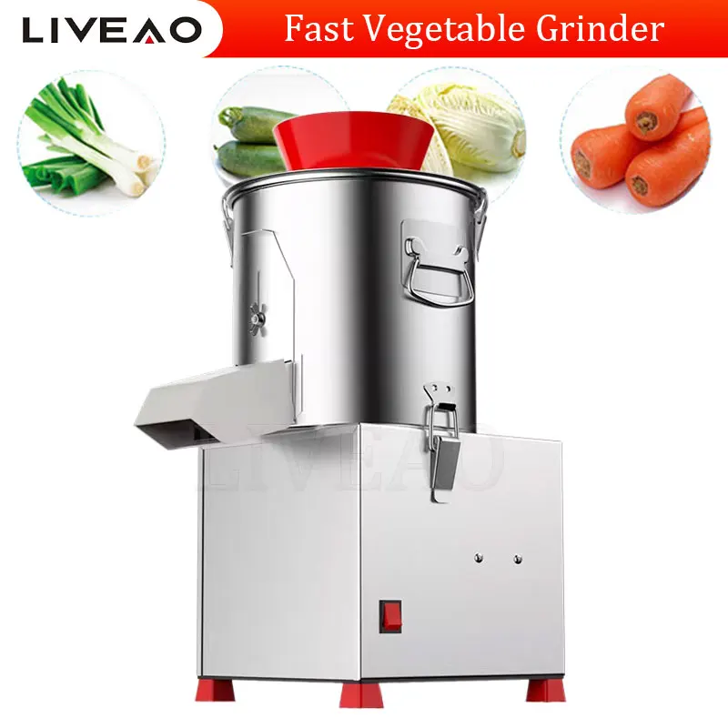 

Fully Automatic Onion Carrot Cabbage Ginger Garlic Vegetable Crusher Chopper Cutting Grinder Machine