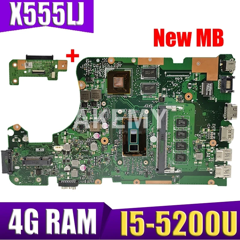 

Материнская плата Akemy X555LD 4G/I5-5200U/AS 2G-GPU REV3.6 для Asus X555LJ X555LB X555LF X555LD X555L VM590L материнская плата для ноутбука
