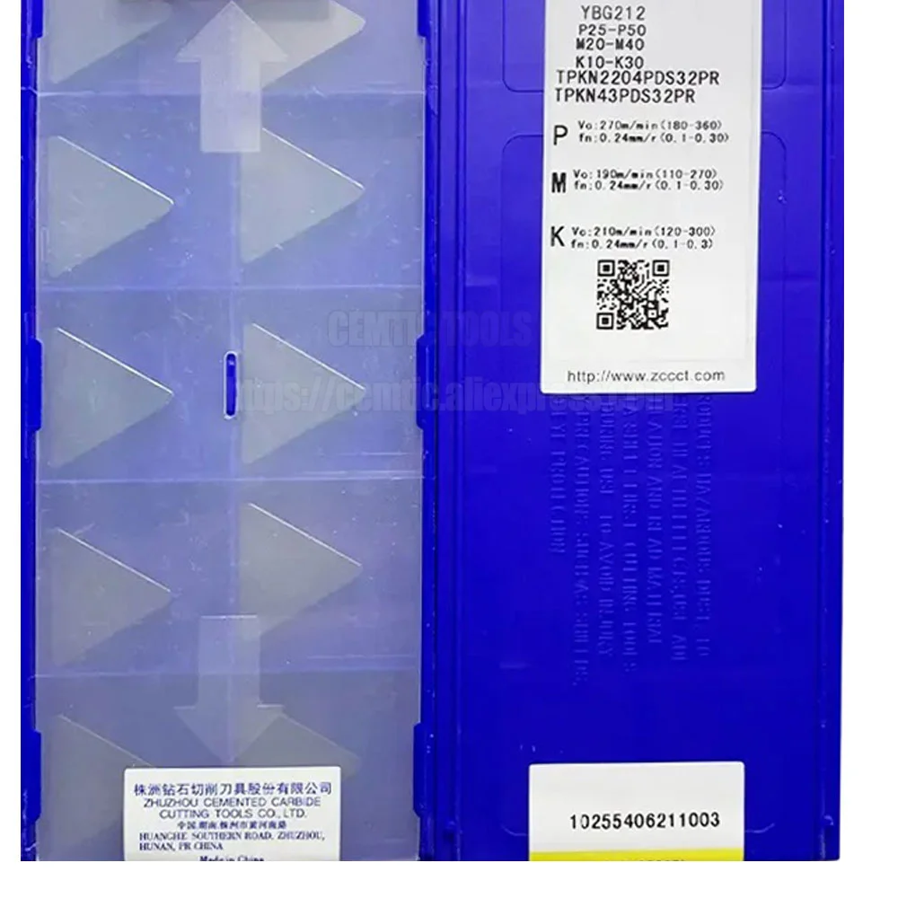 

Фрезерные инструменты TPKN ZCC TPKN2204PDS32PR YBG212