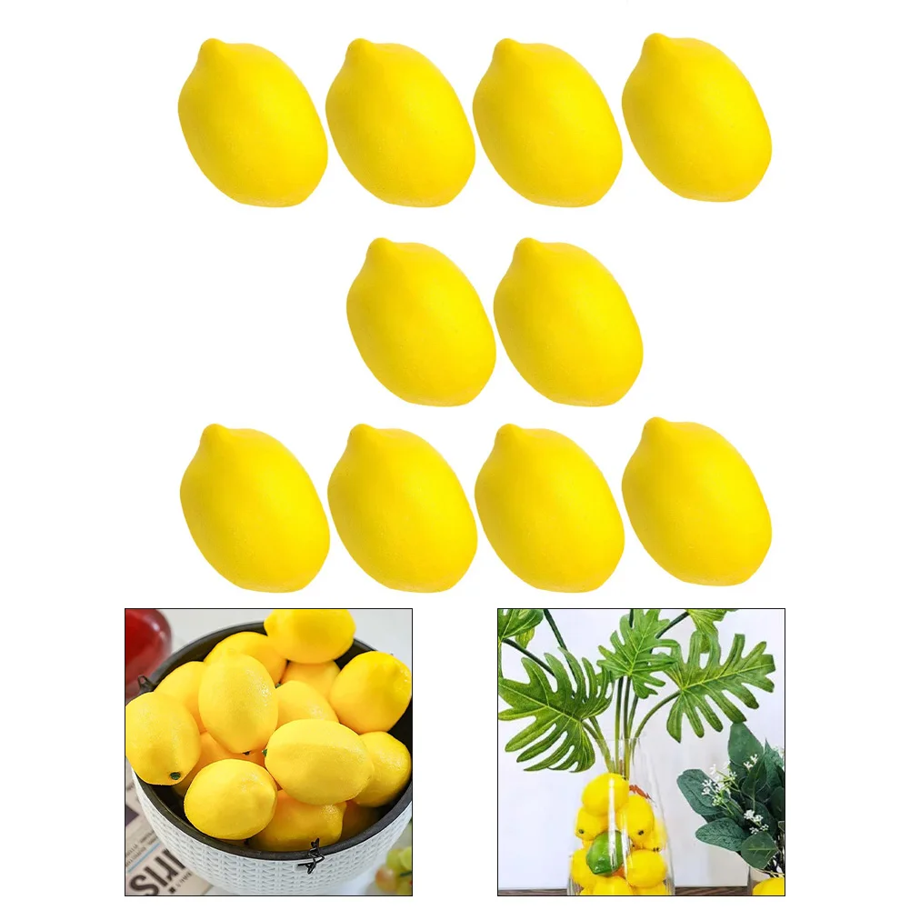 Реалистичные искусственные фрукты искусственный лимонный декор яркий и