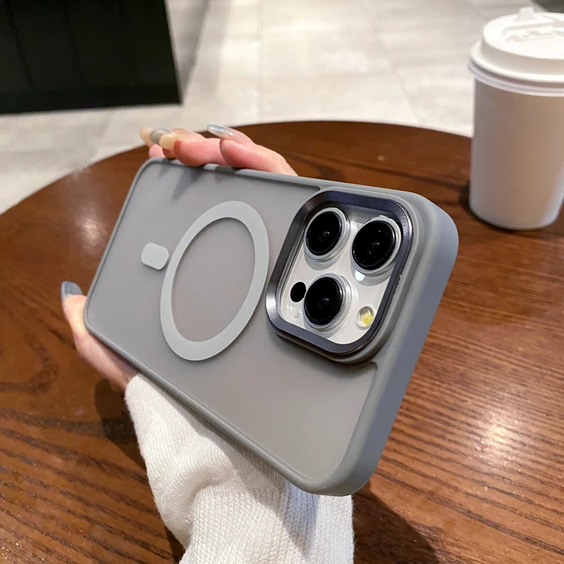 50 шт. N52 Skin Feel Forested Matte Жесткий магнитный чехол для зарядки iPhone 16 15 14 pro 13 12 11 Pro Max Magsafe