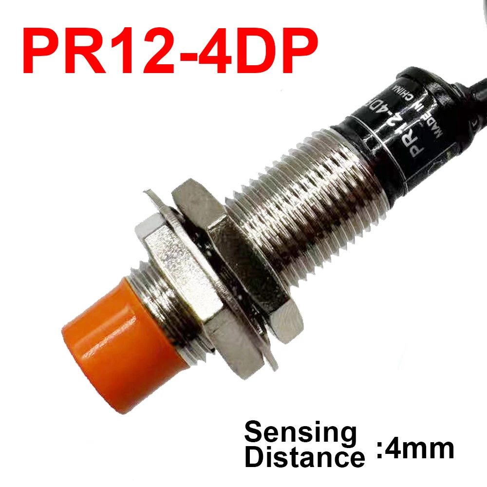 

Индуктивный бесконтактный переключатель Cloweit PR12-4DP Датчик PR12-4DN DC Трехпроводной NPN Нормально открытый M12 Длина линии 2 м Сильный антиинтер