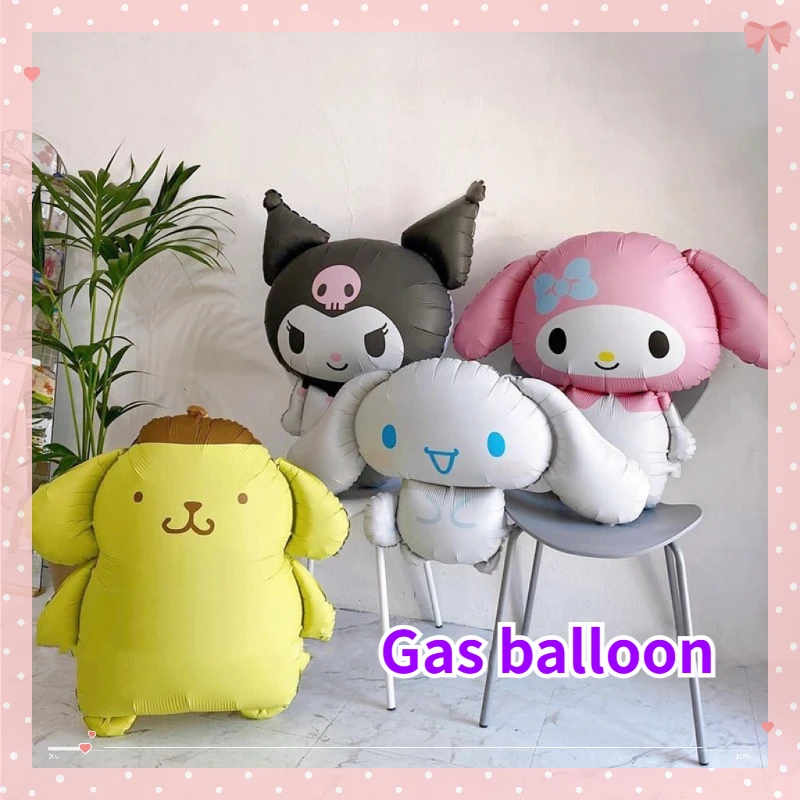 

My Melody Cinnamoroll Sanrio Balloon Kawaii Anime Kuromi Birthday Party Girl Heart Cute Photo Prop Decoration Jumbo Balloons