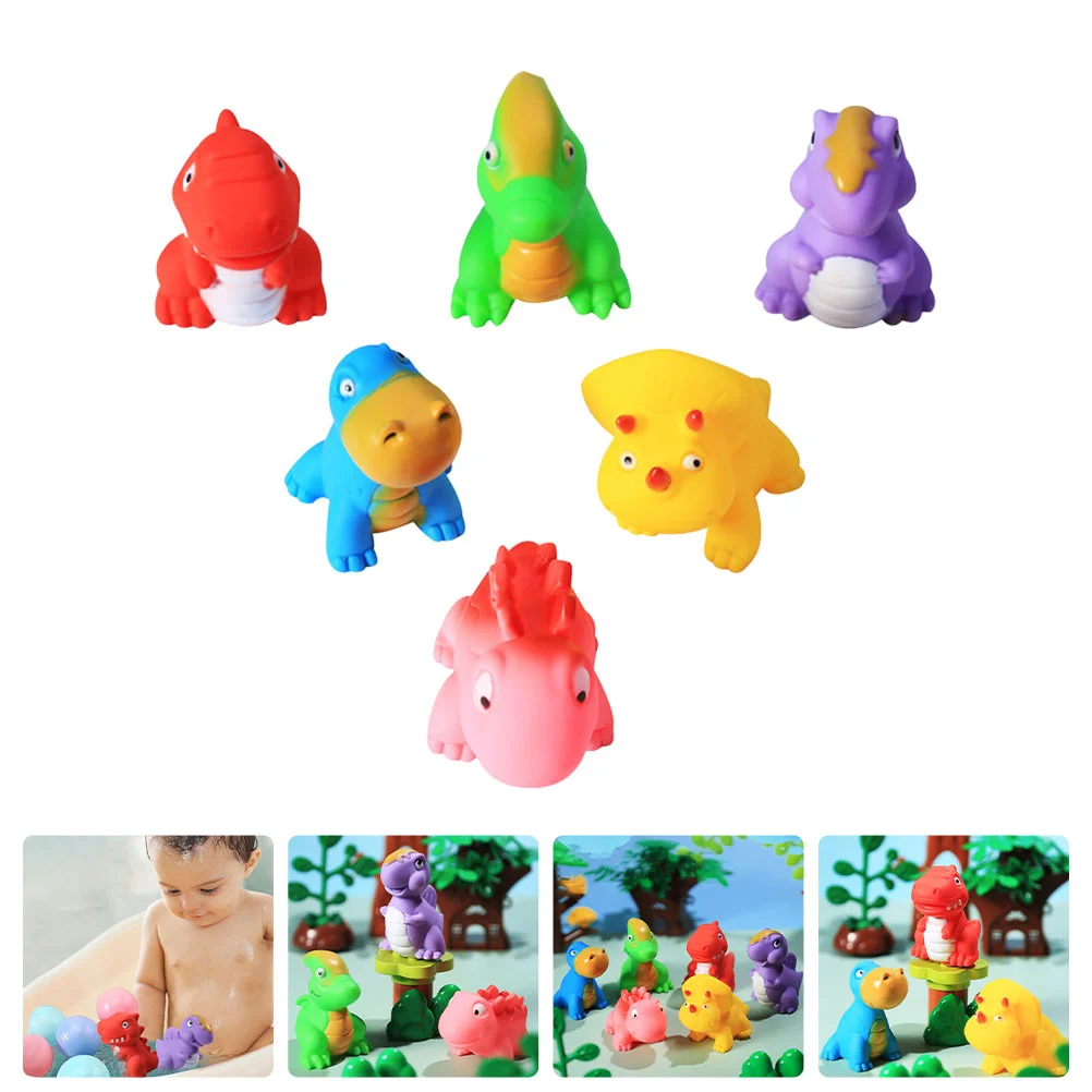 

Dinosaur Bath Toys Baby Toddler Fidget Shower Roaring Squeakysupply Bathtub Interesting Adorable Resistant Wear Squeeze Party