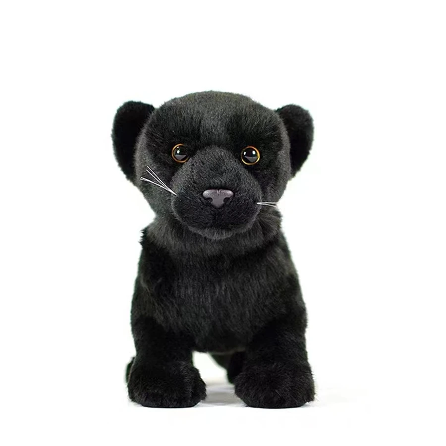 

Panther High Fidelity Anime Cute Plushie Cheetah Black Leopard Plush Toys Lifelike Animals Simulation Stuffed Doll Kawai Toy