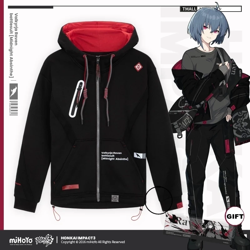 

[Genuine] Anime Game Honkai Impact 3 Natasha Roles Cosplay Fashion Jacket Spring Black Jacket Halloween Gifts For Kids New