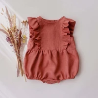 newborn baby girls cotton romper 2022 summer playsuit fashion infant ruffles baby clothing baby girls clothes jumpsuits
