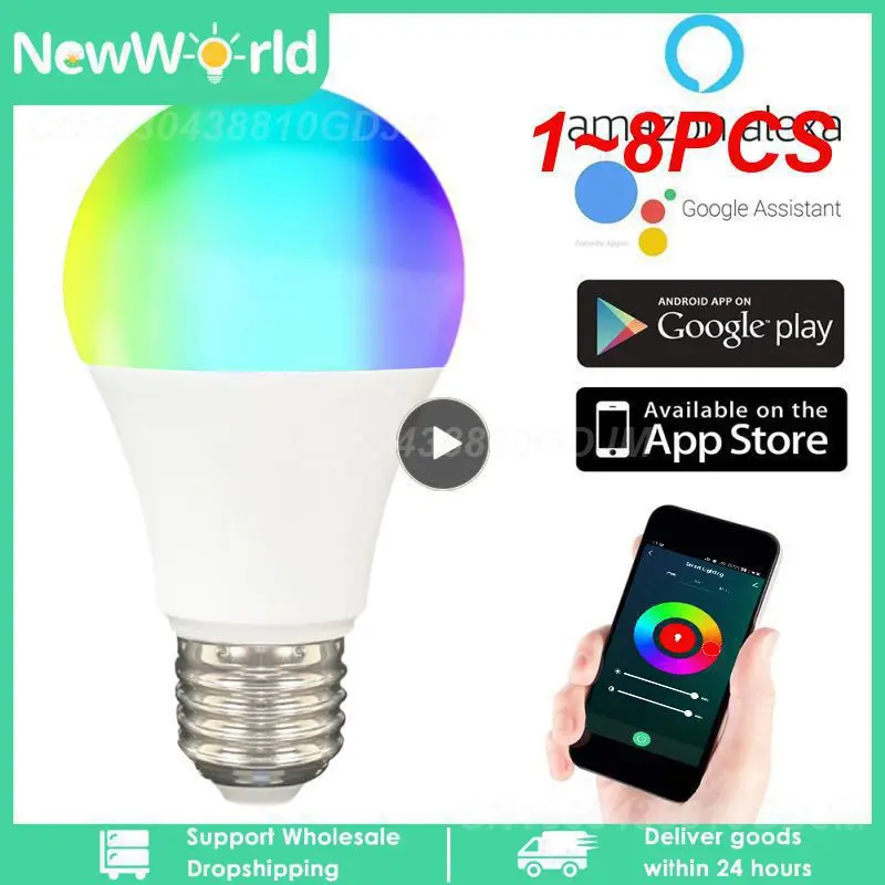 

Умная Светодиодная лампа с регулируемой яркостью, 1-8 шт.