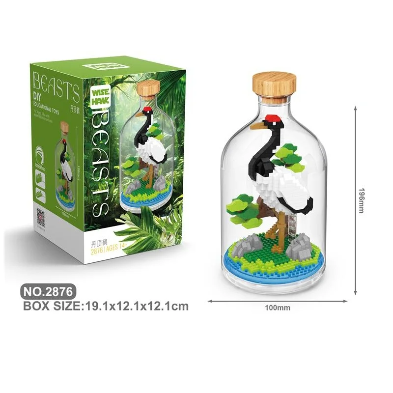 Сборные мини-блоки магнитный медведь насекомые кирпичи декомпрессионные