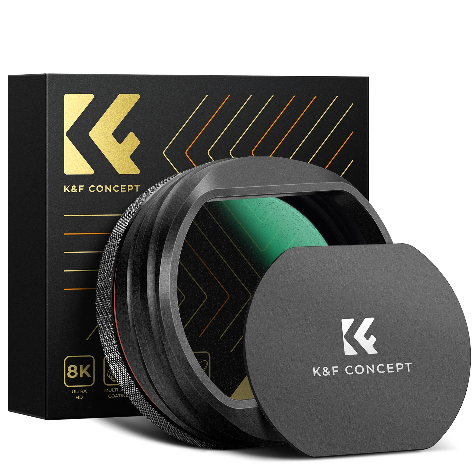 Фото Комплект K&F CONCEPT: 49-мм черный диффузионный фильтр, бленда и крышка объектива Nano-Xcel для Fuji X100 X100F X100S X100T X100V X100VI №1