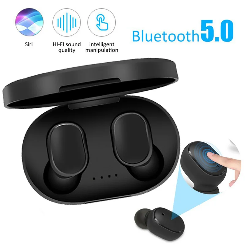 A6S Headphones Wireless Earphones Bluetooth-compatible Headset Noise Cancelling With Mic Stereo Sound Waterproof Fone Bluetooth enlarge