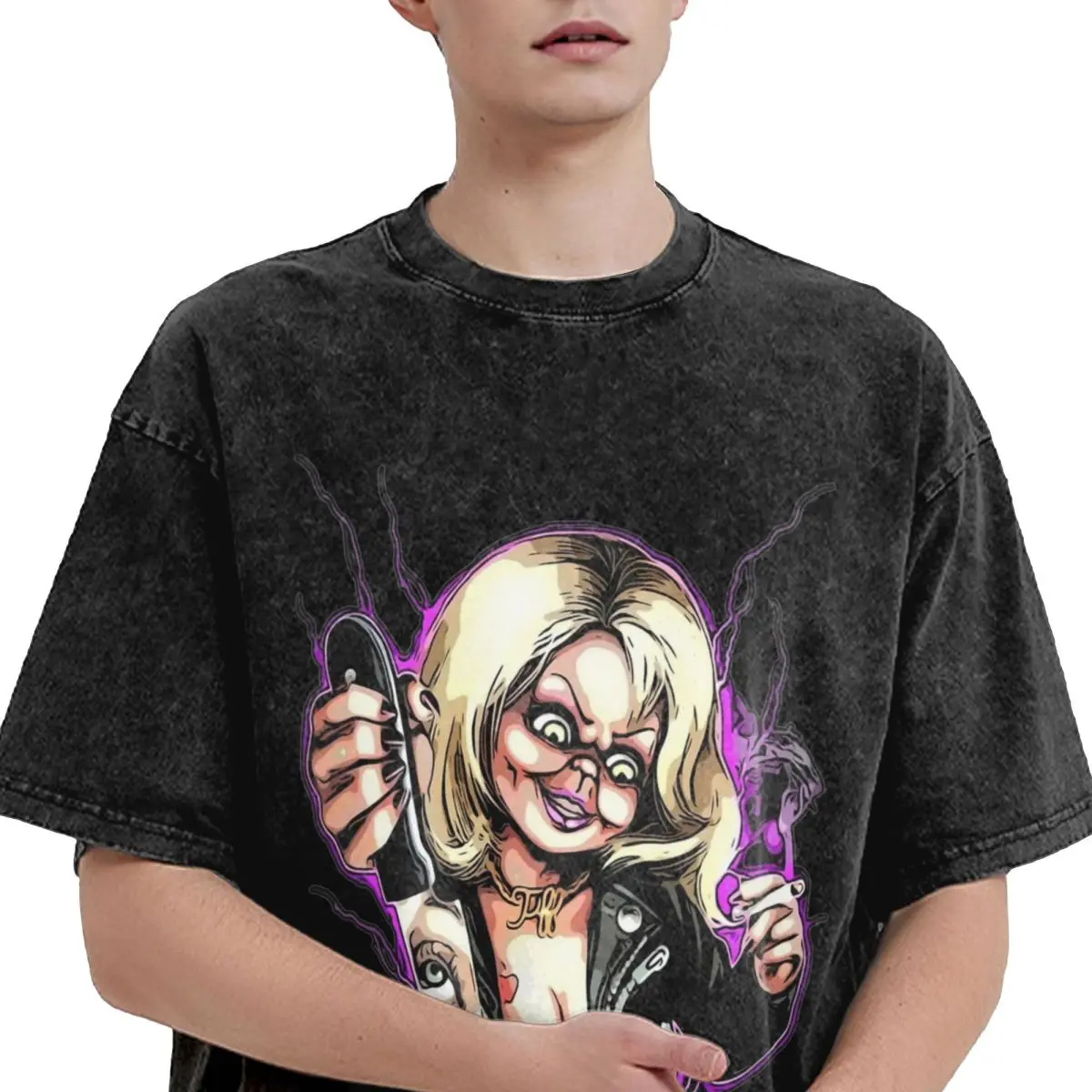 Невеста Чаки детская игровая кукла стираная футболка мужские повседневные