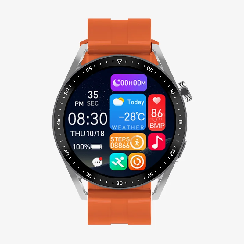 

2023 Original Man Watch Men Smartwatch NFC Full Touch Women Screen Custom Wrist Faces Sports Fitness IP67 Bluetooth Call Best