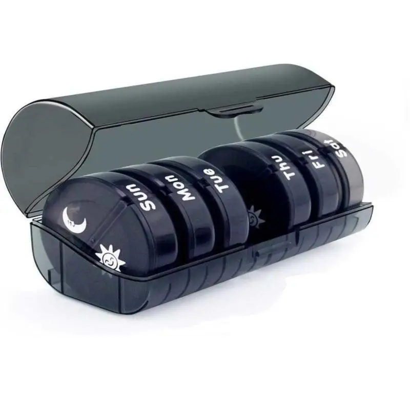 

7 Days Pill Box Organizer Plastic Storage Box Container Portable Medicine Case
