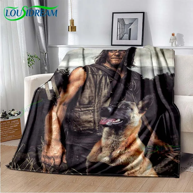 

The Walking Dead Horror Soft Plush Blanket,Flannel Blanket Throw Blanket for Living Room Bedroom Bed Sofa Picnic Cover Bettdecke