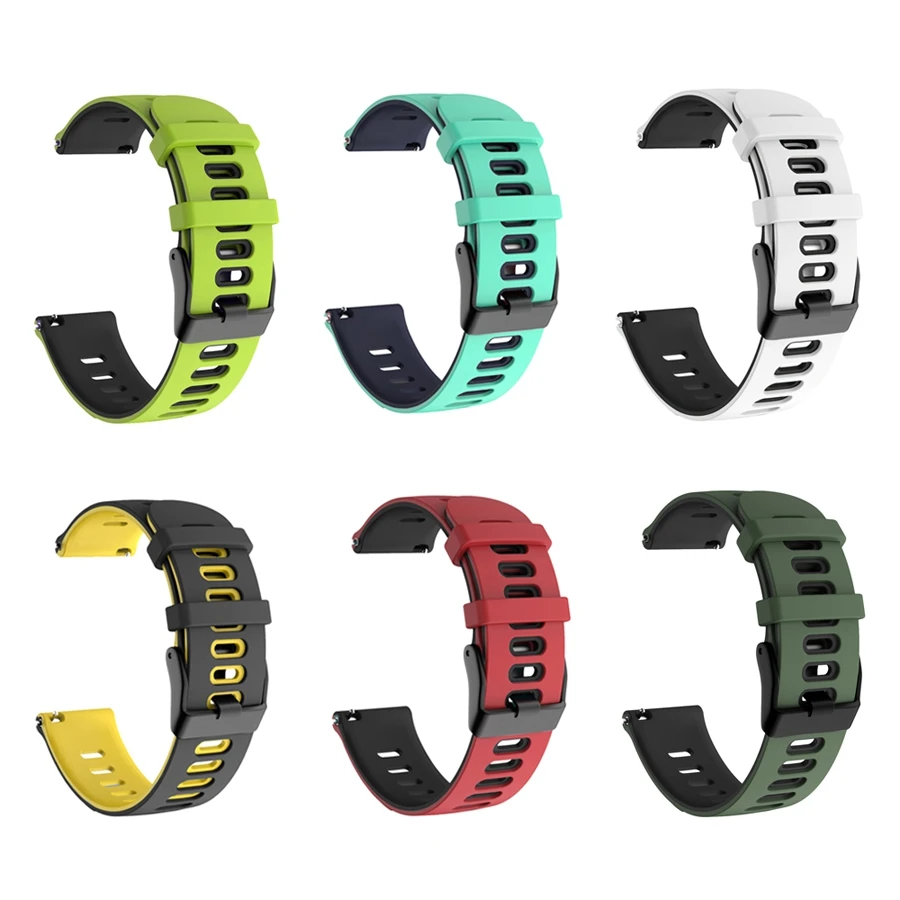 Hit color Silicone Watchbands for Garmin Forerunner 245 645 Vivoactive 3 Vivomove HR Watch Strap for Garmin Venu GarminMove Band