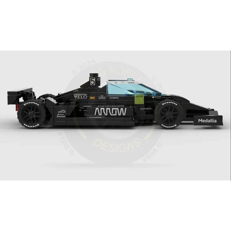 MOC-149709 формула автомобиля Indycar Сращивание сборки строительный блок модель 253