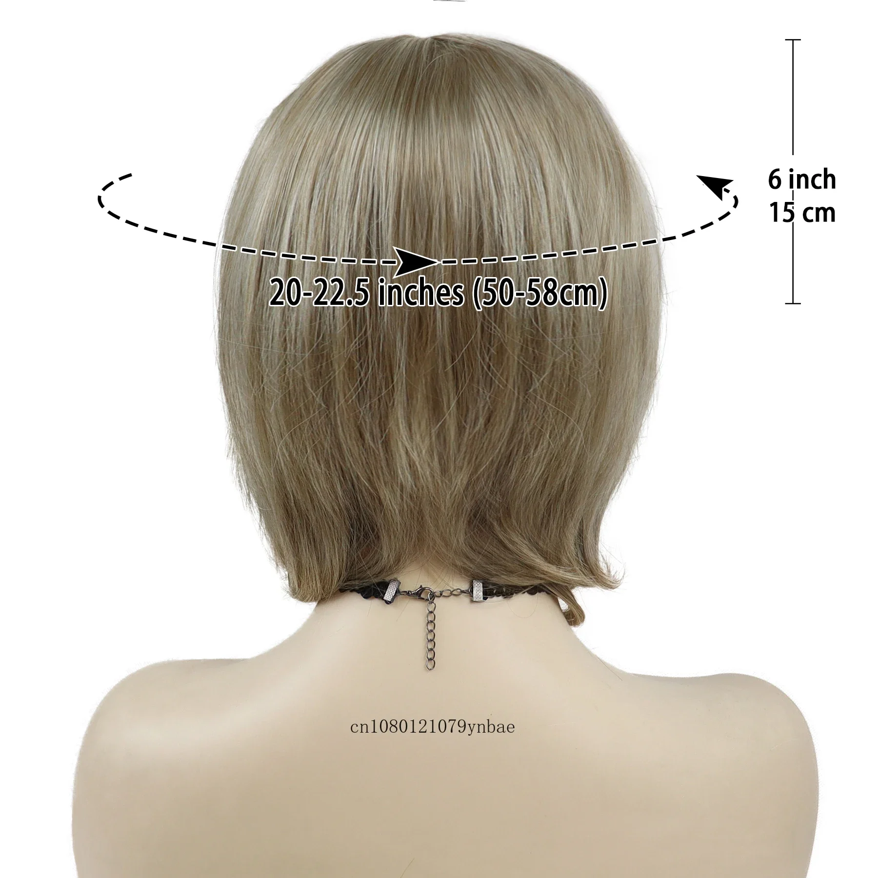 Короткие светлые смешанные коричневые парики Синтетический милый парик Боб с