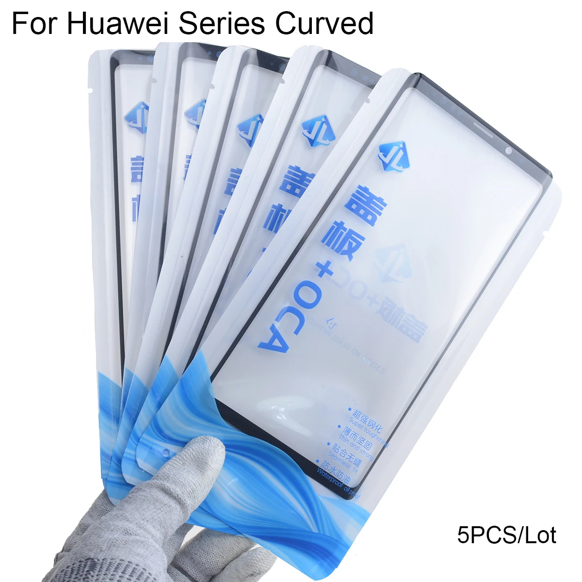 5PCS 2in1 Screen Outer Glass+OCA For Huawei Mate 50 40 30 Pro P40 P30 P50 Pro Nova 9 8 Pro LCD Front Glass Replacement