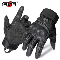 motorcycle full finger gloves touch screen pu leather moto motocross motorbike riding racing pit bike protective gear enduro men