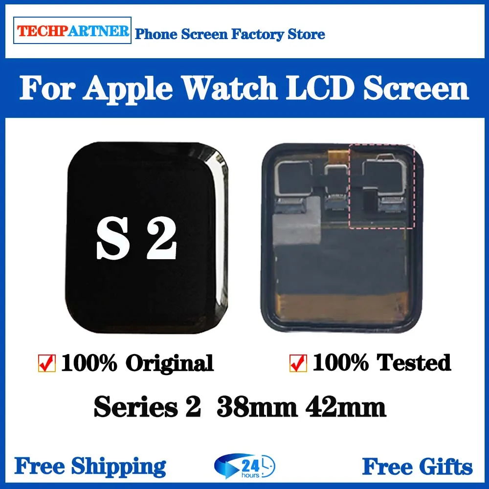 Original Screen For Apple Watch Series 2 LCD Touch Screen OLED Display Digitizer Assembly Iwatch Substitution 38mm 42mm enlarge