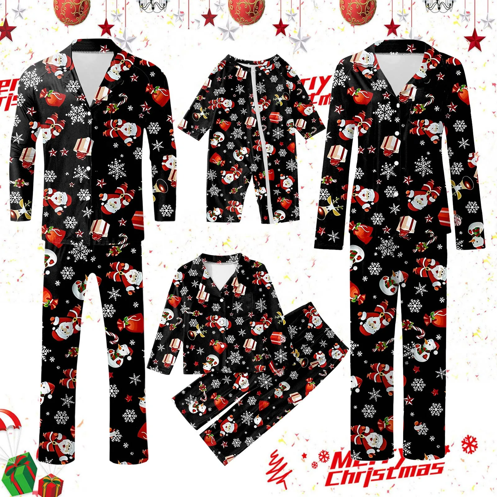 

Семейный Рождественский комплект, рождественские парные пижамы, Рождественский пижамный комплект с принтом, Детский Стиль, комплект из двух предметов для семьи