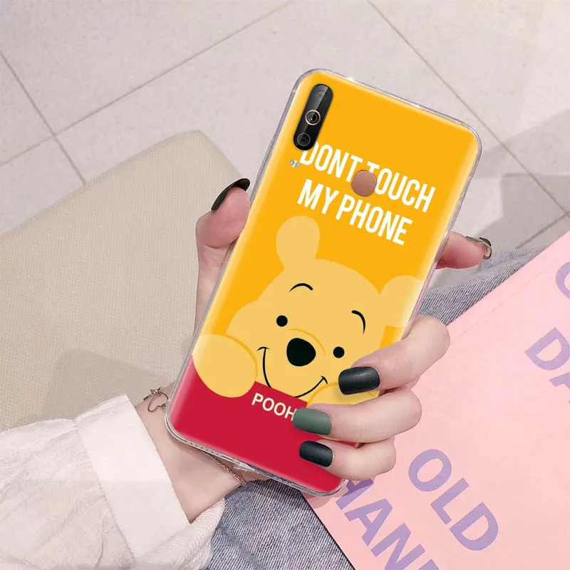B-28 Винни-Пух из ТПУ для Tecno Camon 15 16 17 18 19 Pro Premier 17P 18i 18T 18P POP 4 5 LTE 3 Pova 2 Neo