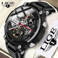 lige new smart watches bluetooth call sport fitness tracker watch alarm heart rate ai voice assistant smartwatch for android ios