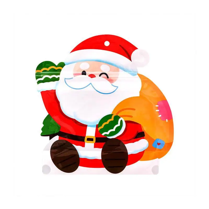 10 штук 2025 Санта - Клаус Снеговик печать печенье закуски кондитерские пакеты