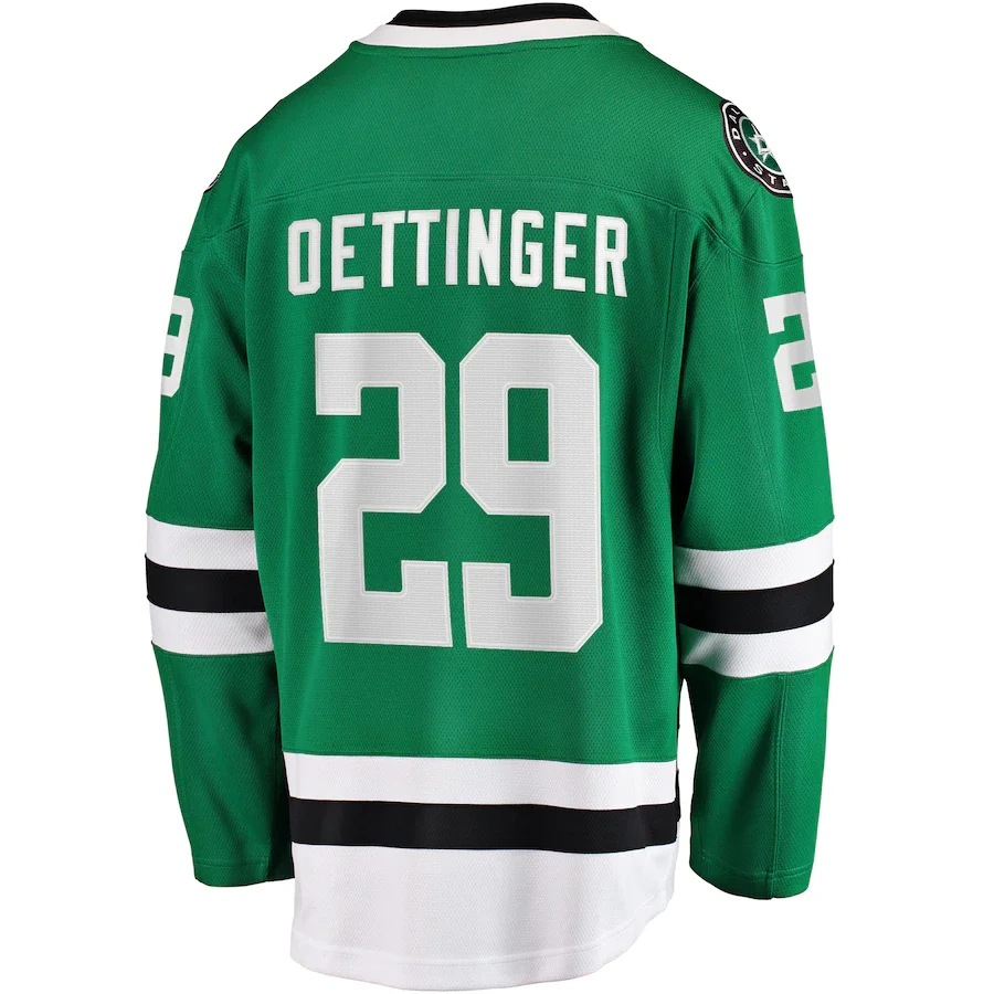 2025 Custom Embroidery Dallas Hockey Jersey Men Women Youth Kelly Green Ice Uniform