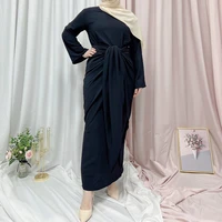 french spanish fashion muslim women long dress abaya plus size clothing arabian ramadan long dress islamic monochrome dress