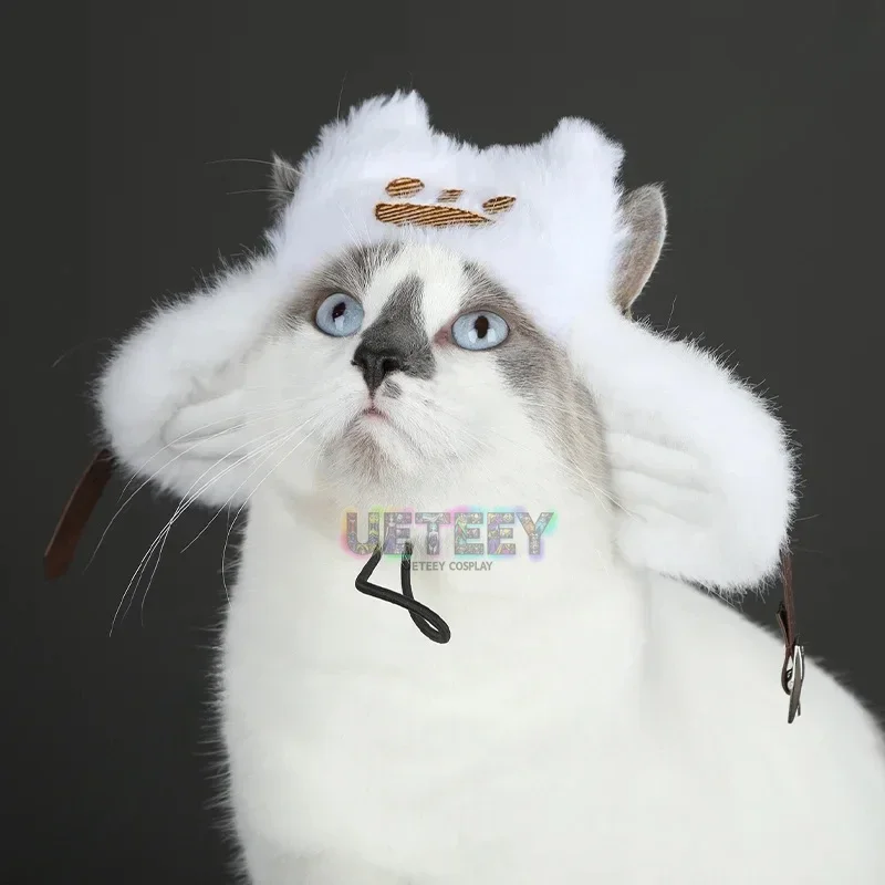 Фото UETEEY Cos Athos Monster Hunter Hat Wilds MHWilds Olivia Palico Косплей Cat Hat MHW Elite Long-haired Palico для домашних животных Кошки №2