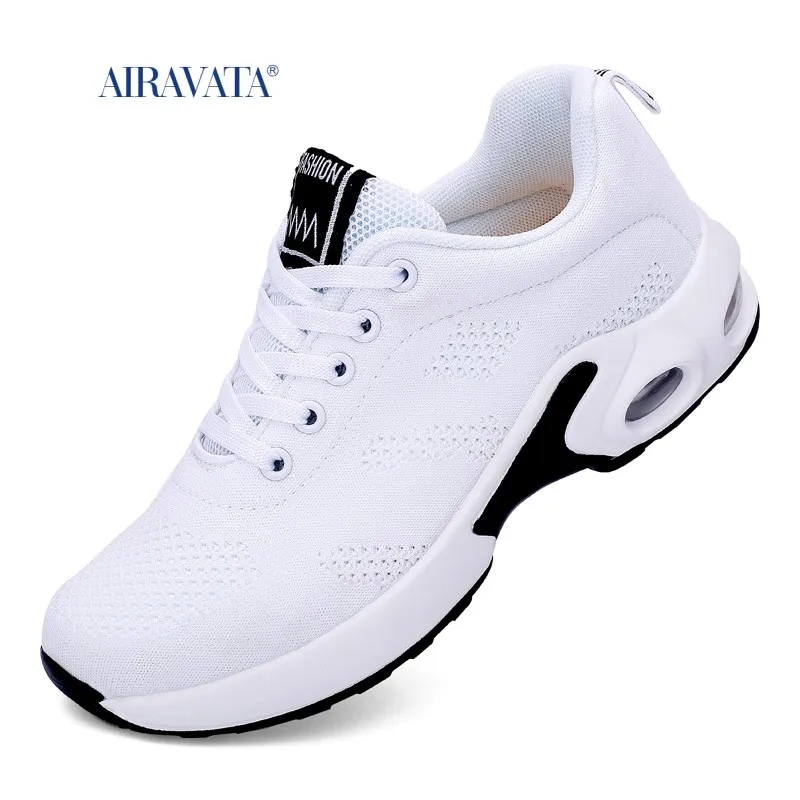 Sneakers Women's Mesh Breathable Running Shoes Air Cushion Lightweight Soft Casual Shoes