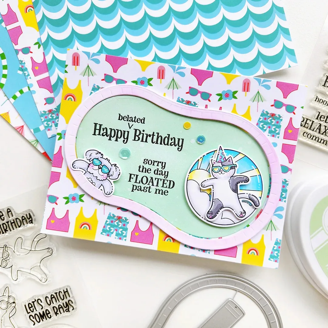 Having a Ball Layered Balloon Letter Birthday Take a Dip Shaker Metal Cutting Dies Silicone Stamp Scrapbooking Stencil Photo DIY (art.: 3920cf488fbd8) - 3920cf488fbd8