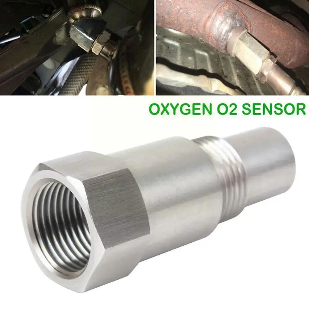 

M18X1.5 Oxygen O2 Sensor Extender O2 Oxygen Sensor Light CEL 46mm Engine Fix Eliminator Converter Adapter Check Car Spacer X7T0