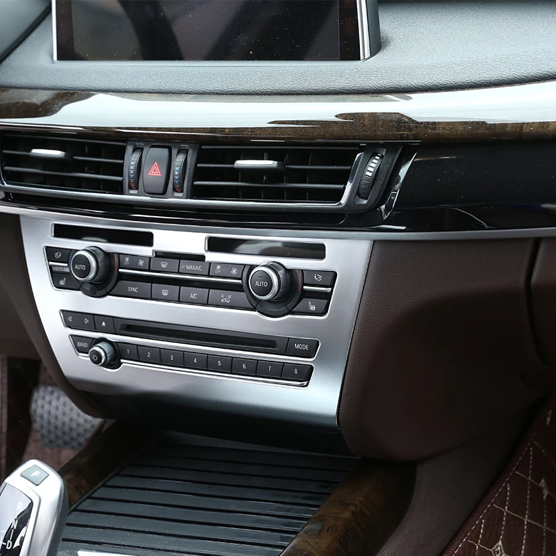 

Автомобильная центральная консоль из АБС-пластика для регулировки громкости воздуха, кондиционирования, вентиляционного отверстия, отделки панели, аксессуары для BMW X5 F15 2014-2018