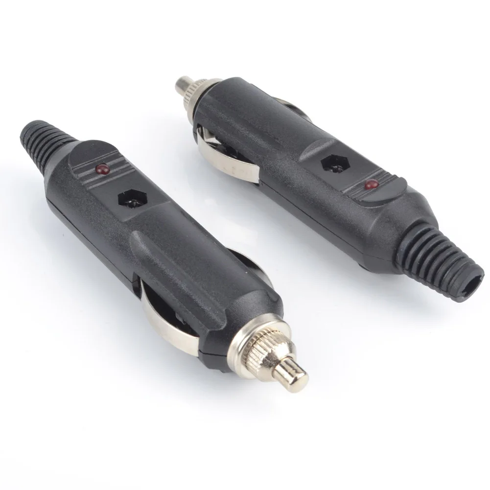 

12V Male Car Cigarette Lighter/Aux Socket Plug Connector 12 Volt With Fuse Diode Indicator