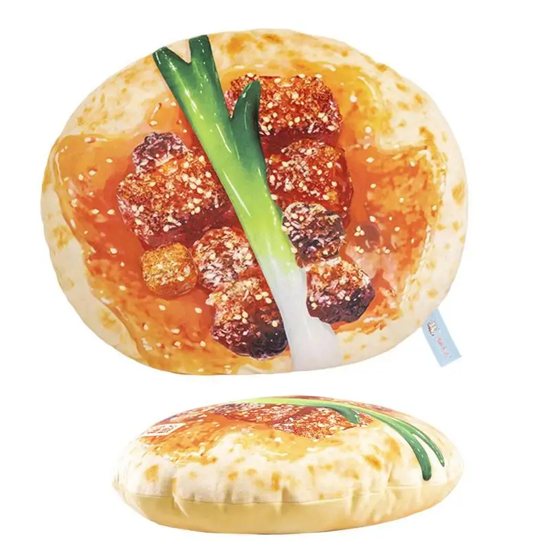 

Плюшевая Маленькая подушка для барбекю Burrito, плюшевая комфортная мягкая подушка для еды, уютная Подушка для спальни, автомобильного дивана, детская и взрослая еда