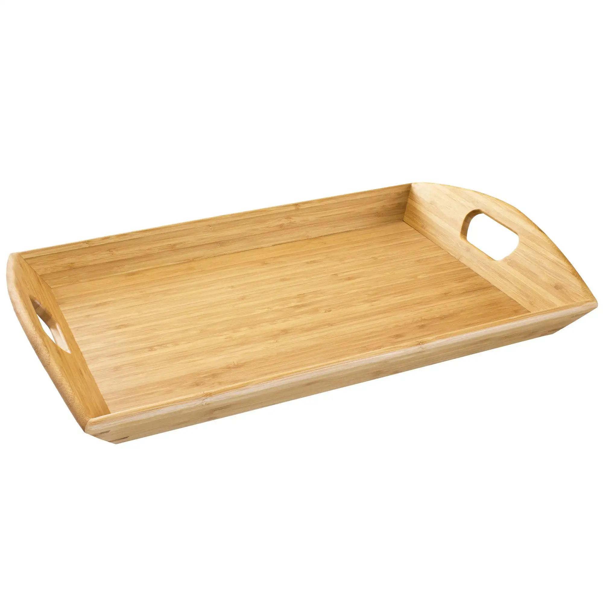 

Butler`s Tray, Large Serving Tray with Handles, 23" x 15" x 5"