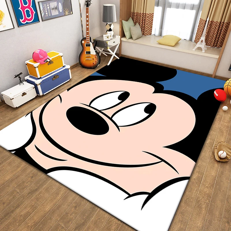 

Minnie Mickey Mouse Playmat Carpet Kids Rugs Donald Duck Bedroom Door Mat Kitchen For Living Room Wedding Ceremony Kids Gift