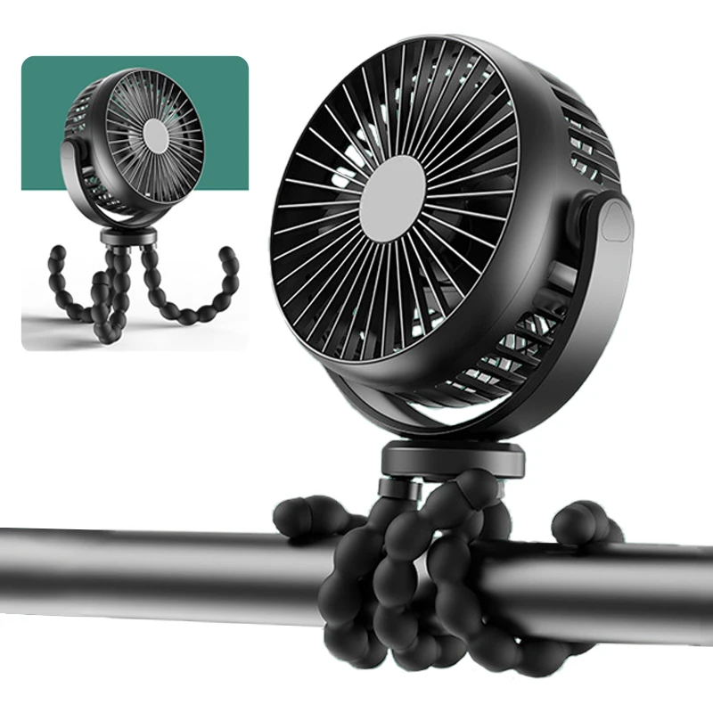 

5200mAh Portable Fan for Cart Rechargeable Battery Summer Stroller Fan Car Accessories Usb Fan Handheld Electric Fan for Home