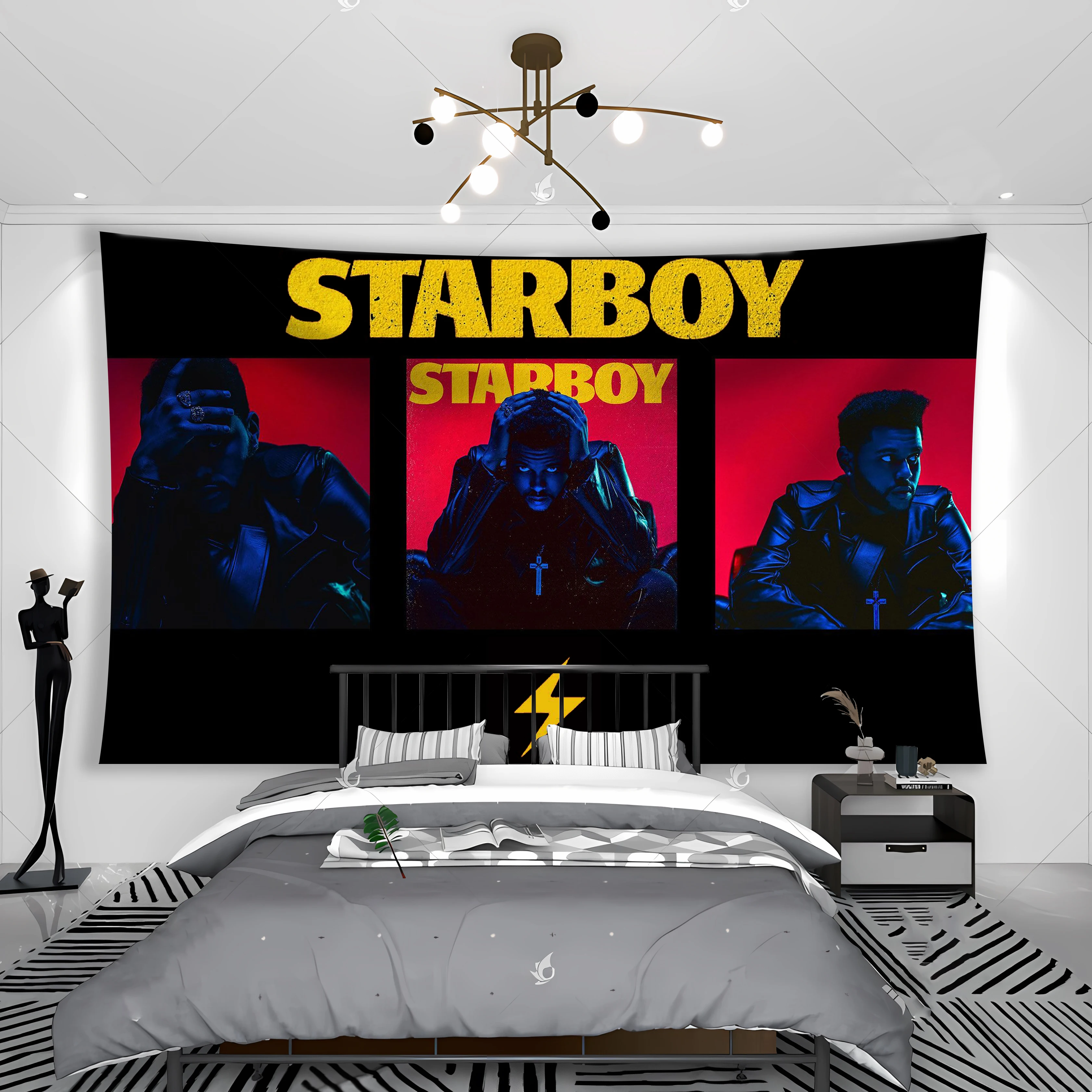 Гобеленовые баннеры Starboys, флаг, выходные, популярные электронные музыкальные клубы или комнаты, прикроватные украшения