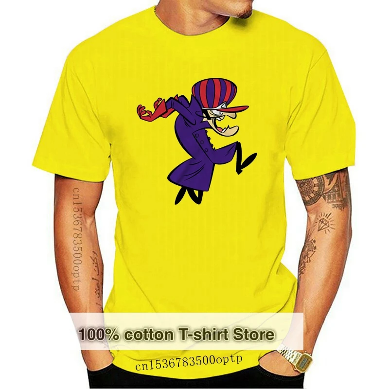 

New Men's T-Shirt Dick Dastardly Series Wacky Races Muttley Penelope Pit Stop