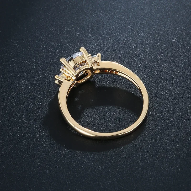 Классические обручальные кольца для женщин роскошные большие из искусственного