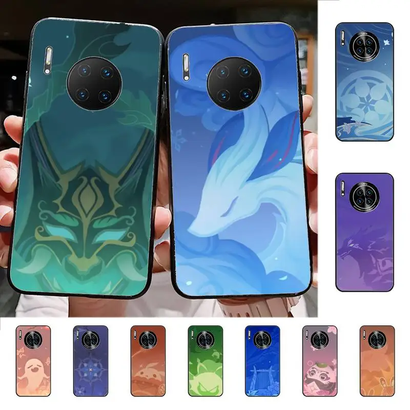 

Genshin Impact Logo Phone Case For Huawei Mate 10 20 30 40 50 lite pro Nova 3 3i 5 6 SE 7 pro 7SE